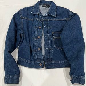 Ralph Lauren Denim bomber jacket rare find size Medium